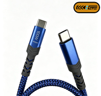 Cable de Datos Tipo-C a Tipo-C con Trenzado de Nailon Anti-Doblez, 100W 10Gbps, Cable de Sincronización para Todos los Dispositivos Tipo C, Producto Electrónico en Stock