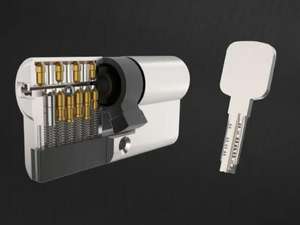 دبوس نشط أوروبي عالي الأمان ودبوس سلبي مضاد لاختيار الباب قفل اسطوانة نحاسي - Product Image 2