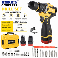 HIERKIN Ventes d'usine Boîte à outils, Ensemble d'outils, Perceuse multi-outils sans fil, Forets de perçage progressif sans fil, Foret pour métal
