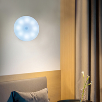 Applique murale à 8led avec capteur de mouvement, Rechargeable par USB, marche/arrêt automatique, idéale pour une chambre à coucher, un placard, une garde-robe ou des escaliers