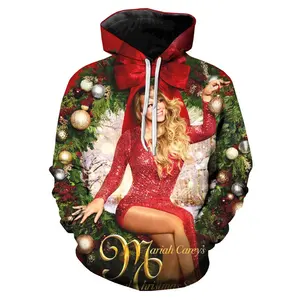 Sängerin Mariah Carey 3D-gedruckte Hoodies Männer/Frauen Coole Hip Hop Mode Streewear Teens Hübsche Geschenke Hoodies Übergroße Kleidung
