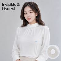 Cache-tétons en silicone couleur chair auto-adhésifs réutilisables discrets et respirants pour mariage et lune de miel