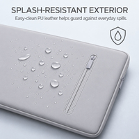Housse en cuir PU imperméable pour ordinateur portable, housse de protection en EVA pour ordinateur portable