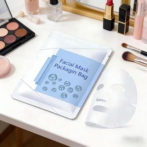 Bolsas Planas <span class=keywords><strong>de</strong></span> Aluminio con Sellado Térmico y Protección Solar, Impresión Personalizada, Sellado <span class=keywords><strong>de</strong></span> Tres Lados con Muesca <span class=keywords><strong>de</strong></span> Desgarre para Empaque <span class=keywords><strong>de</strong></span> <span class=keywords><strong>Mascarillas</strong></span> Faciales - Product Image 5