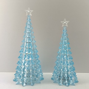 Ornements coniques lumineux en acrylique LED pour Noël, décorations de Noël pour l'intérieur, adaptés à la décoration de la maison et des fêtes - Product Image 2