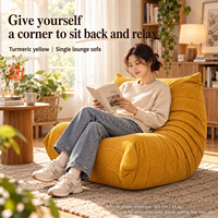 Fauteuil relaxant en velours côtelé Caterpillar, avec éponge compressée intégrée 28D/30D, siège ergonomique profond pour salon