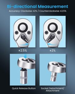 Llave Dinamométrica Digital GOYOJO 3/4-500Nm para Maquinaria Pesada y Ensamblaje Industrial, Instrumento de Medición - Product Image 3