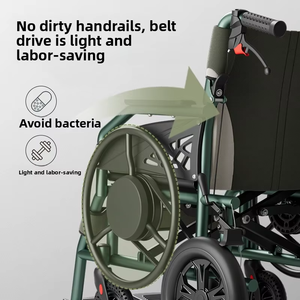 Protezione Anti-infezione manuale pieghevole a rilascio rapido per sedia a rotelle a risparmio di manodopera - Product Image 3