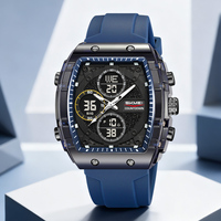 SKMEI 2602 Luxuriöse Neue Design Dual-Zeit Chronograph mit Alarm Modische Digitale Wasserdichte 5BAR Sportuhr mit Nylonarmband