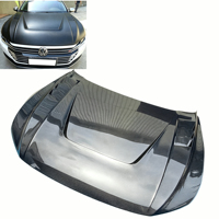 Pour Volkswagen CC : Capot perforé en fibre de carbone, prise d'air de capot, cache-moteur, kit carrosserie à visser, pièces de modification extérieures pour voiture