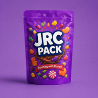 Sachets refermables personnalisés avec logo imprimé, anti-odeur, en Mylar, avec fermeture éclair, en aluminium scellé, à l'épreuve des enfants, pour l'emballage alimentaire (sushi, lait, bonbons)
