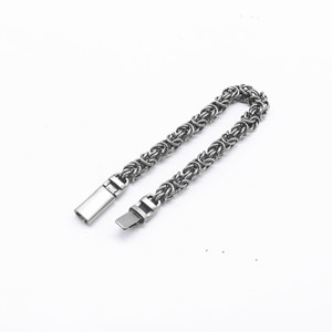 yunnique Unisex <b>Titanium</b> Steel <b>Chain</b> Bracelet Geometric Design Gift Jewelry GZY-B0532 - Product Image 2