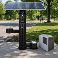 Fontaine à eau froide solaire extérieure pour parcs, écoles et espaces publics – Distributeur d'eau autonome
