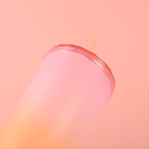 700ml personnalisé mode tendance cadeau d'affaires Girly coeur Portable haut niveau d'apparence gobelet tasse d'eau avec paille - Product Image 1