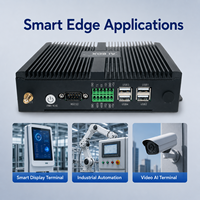 Yisheng Rockchip RK3566 Industrial AI Box 2GB Android 11 Computadora de Borde Sin Ventilador RS232 1 TOPS NPU Mini PC 4K para Visión Artificial