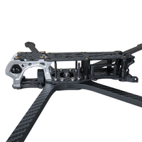 Kit de cadre en fibre de carbone sergé mat RJXHobby Mark5 DC O3 7 pouces 319 mm pour drone de course FPV RC
