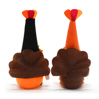 Attigny 2 pièces automne automne récolte fête cadeaux drôles plateau à plusieurs niveaux ornements Thanksgiving décorations de table gnomes dinde en peluche