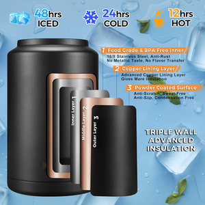 Jarra de un Galón para Acampar al Aire Libre, Botella de Agua Deportiva Aislada de Acero Inoxidable de 128 oz, Mantiene el Frío Durante 48 Horas - Product Image 4