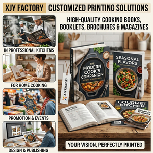 XJY Factory : Impression personnalisée de livres à couverture rigide et souple, livrets, brochures, <span class=keywords><strong>magazines</strong></span>, catalogues et livres de cuisine en papier - Product Image 1