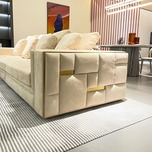 Canapé <span class=keywords><strong>Babylon</strong></span> de luxe haut de gamme, blanc, salon, style luxe léger, combinaison de sols plats, coin - Product Image 3