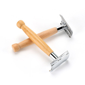 Abeis Biodegradable Single Blade Face Bamboo Safety <strong>Razor</strong> Wooden Handle <strong>Double</strong> <strong>Edge</strong> <strong>Razors</strong> Men Shaver - Product Image 5