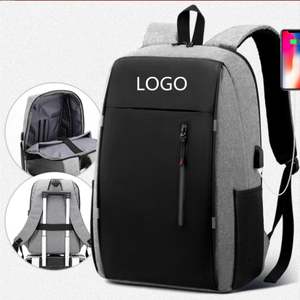 Sac à dos pour ordinateur portable décontracté et professionnel grande capacité pour hommes, personnalisable avec logo, en polyester avec fermeture éclair, style tendance – Ventes Flash - Product Image 1