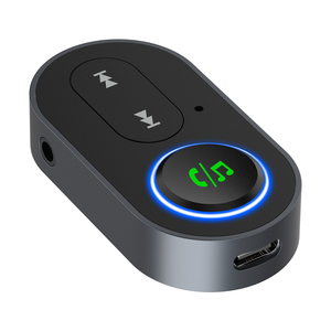 Xách tay <span class=keywords><strong>Stereo</strong></span> Hợp kim nhôm 3.5mm AUX xe Adapter bt5.3 không dây cho <span class=keywords><strong>Bluetooth</strong></span> <span class=keywords><strong>Receiver</strong></span> MP3 FLAC tay-miễn phí cuộc gọi xe <span class=keywords><strong>Receiver</strong></span> - Product Image 5