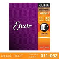 Senar Gitar 11027 11052 16027 16052 Senar Gitar Elektrik Akustik Kayu untuk Gitar