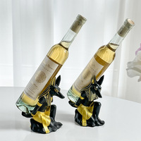 Anubis High-End Resin Wein regal für Zuhause für Wohnzimmer Eingang Esszimmer oder TV-Schrank Dekoration