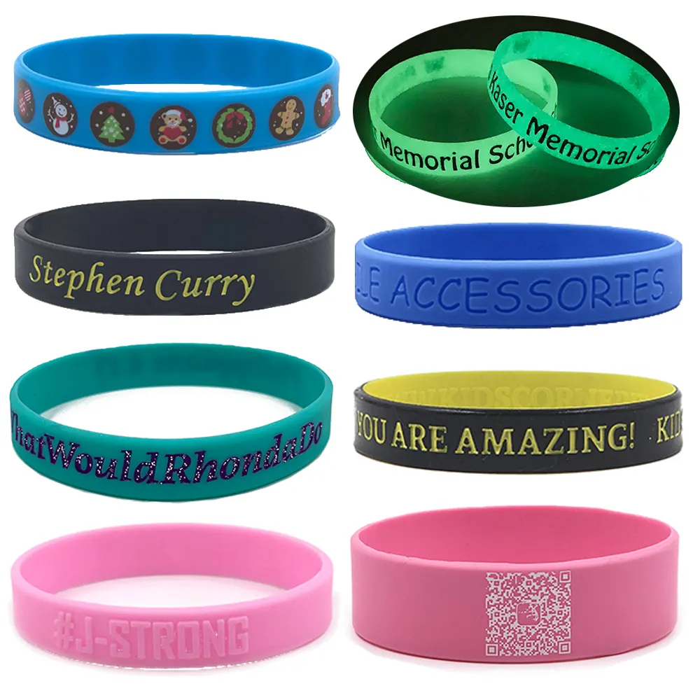 Make Your Own Rubber Wristbands With Message or Logo Custom Silicone Bracelets and Personalized Wrist Band rubber bracelet