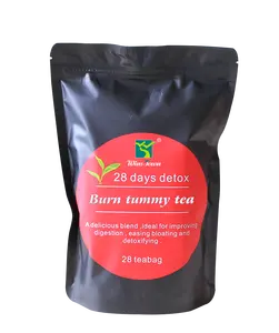 Private Label Traditional Diet Weight Loss Tea Herbal flat stomach Tea Detox body cleansing with GREEN TEA made in GMP factory