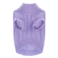 Gilet pour chien en tricot torsadé en polyester Touchdog, col roulé, extensible, vêtements chauds d'hiver pour chiens de petite et moyenne taille, Halloween, Noël