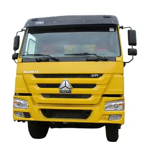 사용된 트럭 광업 팁 주는 사람 10 짐수레꾼 아프리카 도매를 위한 HOWO 6X4 371HP/375HP 덤프 트럭 황색