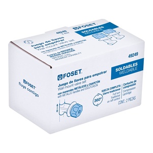 Set E-652 Foset di 2 rubinetti di base e secchio saldabile valvole di base prodotto - Product Image 1