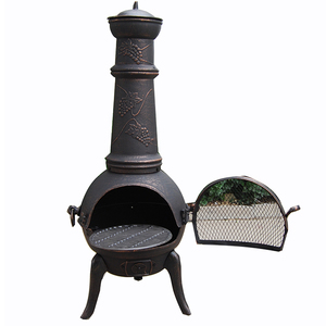 HeavyデューティLargeサイズ鋳鉄<span class=keywords><strong>chiminea</strong></span>バーベキューグリル - Product Image 4