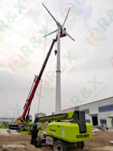 ราคาโรงงาน RX-50DK 15KW 20KW 30KW 50KW 100KW กังหันลมควบคุมด้วยระบบอิเล็กทรอนิกส์ รอบต่ำ ขนาดใบพัด 12 เมตร ความเร็ว 3 เมตร/วินาที RX-50DK 120V 2 - Product Image 4