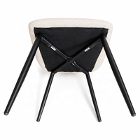 Chaise de salle à manger papillon en tissu rembourré, en stock, avec un grand stock pour les acheteurs en gros