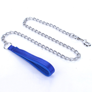 Laisse pour chien en métal robuste, anti-morsure, avec poignée rembourrée douce, pour chiens de taille moyenne, vente en gros - Product Image 6