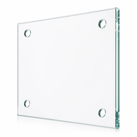 Panneaux de verre trempé laminé transparent de 10 mm et 12 mm, verre de sécurité renforcé pour les cloisons de bureau et la décoration intérieure