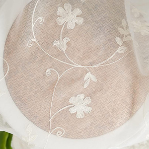 Stile europeo tenda bianca trasparente <span class=keywords><strong>finestra</strong></span> Voile nuovi disegni ricami floreali <span class=keywords><strong>tende</strong></span> per soggiorno - Product Image 6