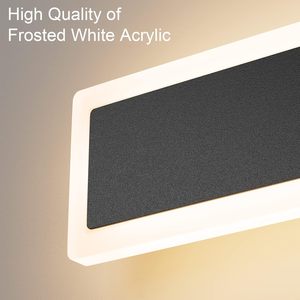 RGBW TUYA WiFi Smart LED Wall <b>Sconce</b> <b>Light</b> IP65 Waterproof Outdoor Dimmable Aluminum Alloy with Alexa & Google Music - Product Image 3