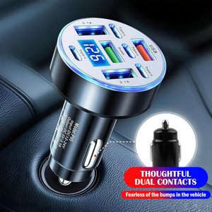 ที่ชาร์จในรถยนต์แบบชาร์จเร็วหลายพอร์ต USB ชาร์จเร็วสุดสำหรับไอโฟน ไอแพด ซัมซุง วันพลัส ออปโป้ วีโว่ หัวเว่ยโทรศัพท์แอนดรอยด์ - Product Image 2