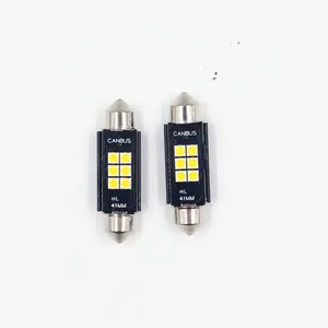 12v canbus 31mm 36mm 39mm 41mm 6smd 3030 smd led lâmpada indicadora de leitura do carro luz branca c5w luzes led