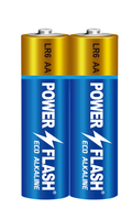 Piles alcalines ECO LR6 Power Flash 1,5 V 2500 mAh à prix avantageux pour télécommandes, appareils électroménagers et outils électriques