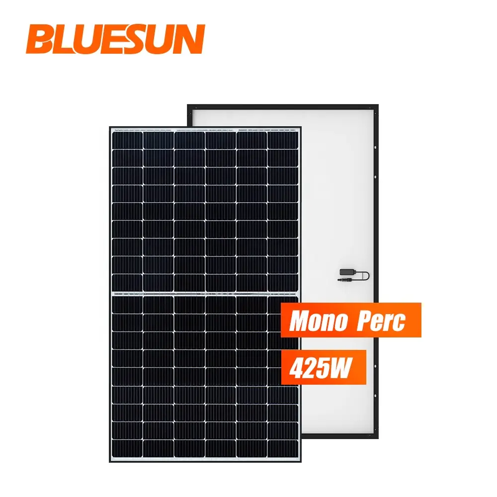 Painel solar de armazém da ue, 425w 550w preto preço do painel solar 425w