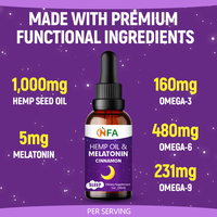 Vente en gros usine : Complément Oméga 3 6 9, Gouttes pour le sommeil, Boisson énergisante, Huile de chanvre, Gouttes liquides de mélatonine pour se réveiller rafraîchi