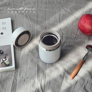 <b>Insulated</b> Food Jar 400ml 304 Stainless Steel Vacuum Container Cylinder Shape Seal Lid For Adults <b>Lunch</b> <b>Box</b> - Product Image 3