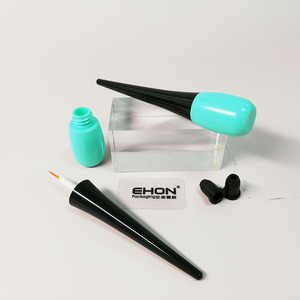 Emballage d'eye-liner argenté de forme spéciale, flacon vide en plastique pour eye-liner liquide, tube cosmétique pour sérum pour cils avec impression personnalisée - Product Image 3