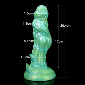Factory Supply Popular Mixed Color Silicone Soft Fantasy Animal <b>Dildo</b> Female Masturbation Sex Toys for Woman - Product Image 2