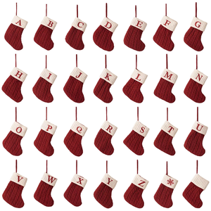 Factory Direct Sales Christmas <strong>Mini</strong> <strong>Stocking</strong> Red Tree Decoration Sublimation Christmas <strong>Stocking</strong> - Product Image 6